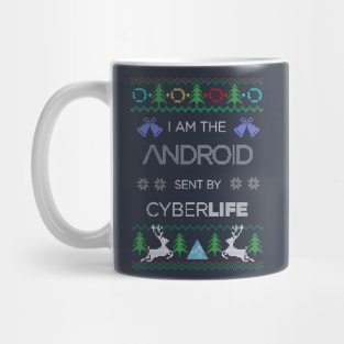 Detroit Become Human Ugly Christmas Sweater Mug